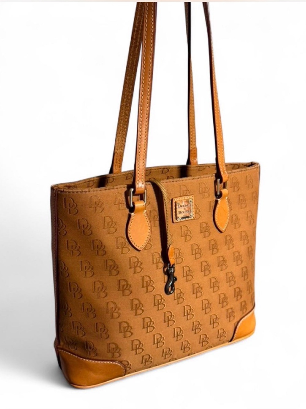 Dooney & Bourke Cognac Monogram Canvas Tote